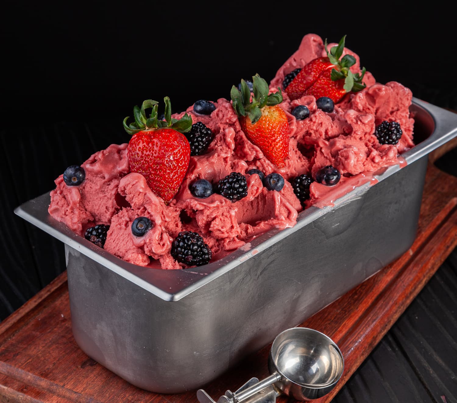 Sorvete de Frutas Vermelhas